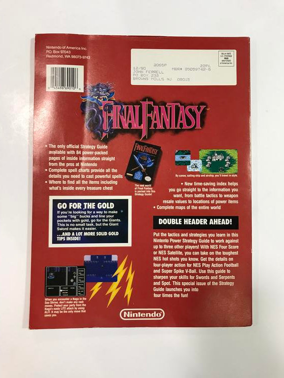 Final Fantasy 1 Nintendo Power HD Poster 